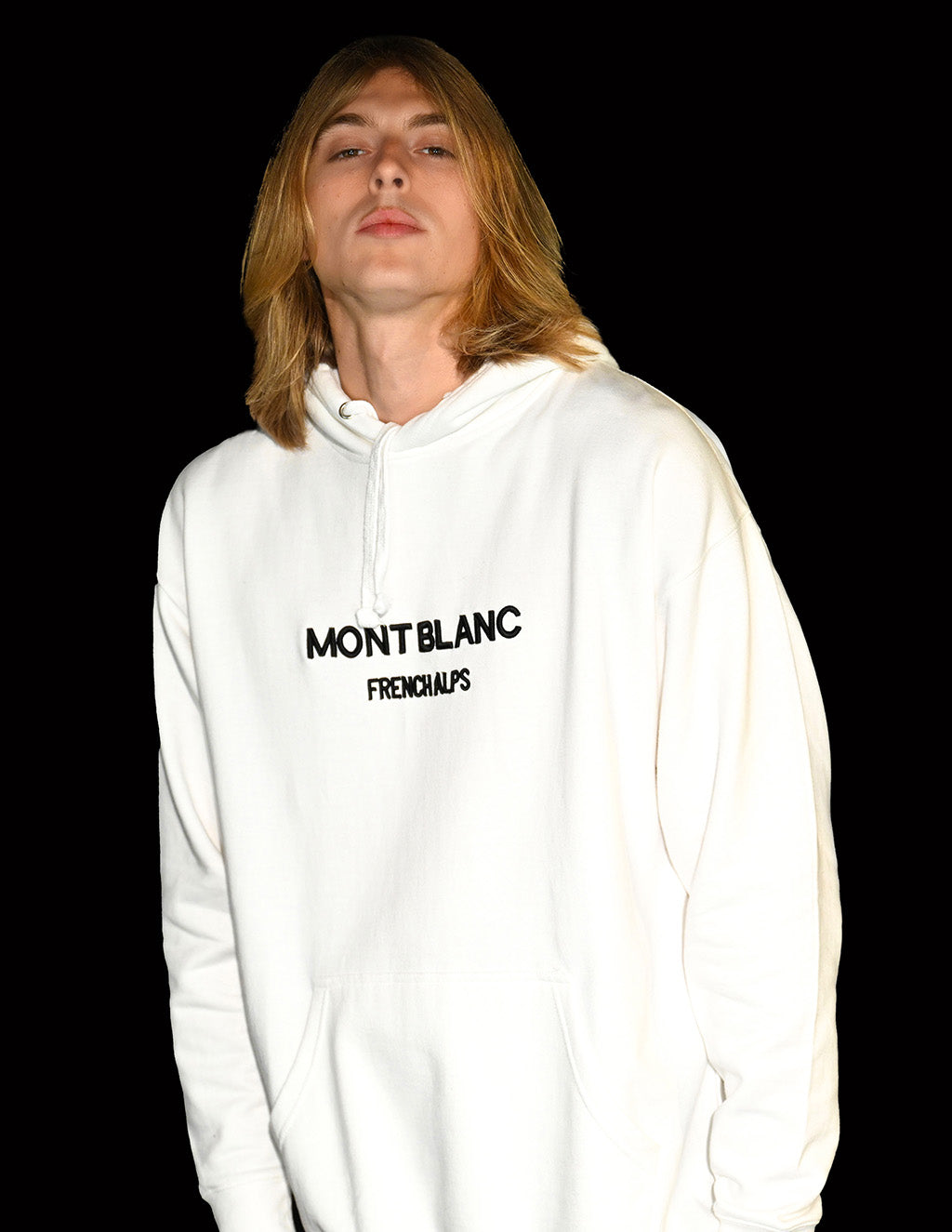 Mont Blanc White Hoodie - Main Image