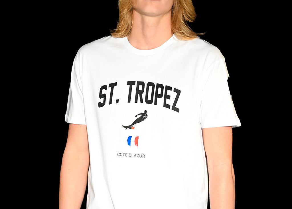 Saint Tropez - White Short Sleeve T-Shirt