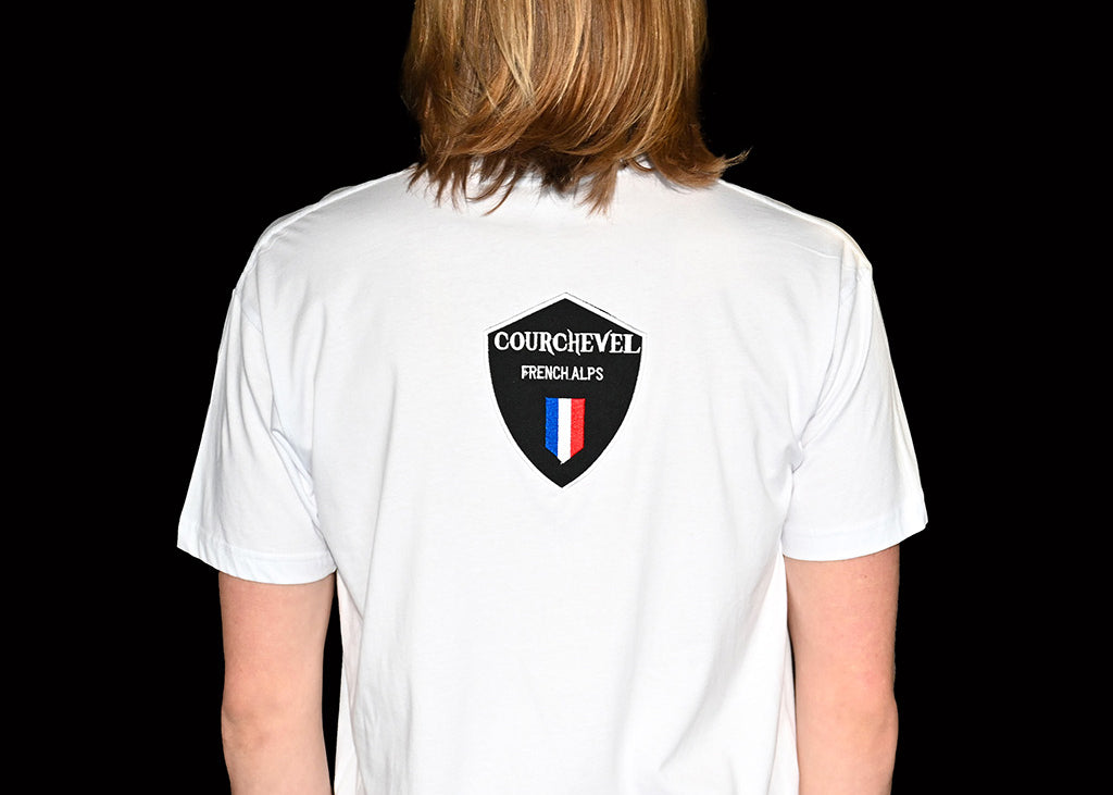 Courchevel - White Short Sleeve T-Shirt