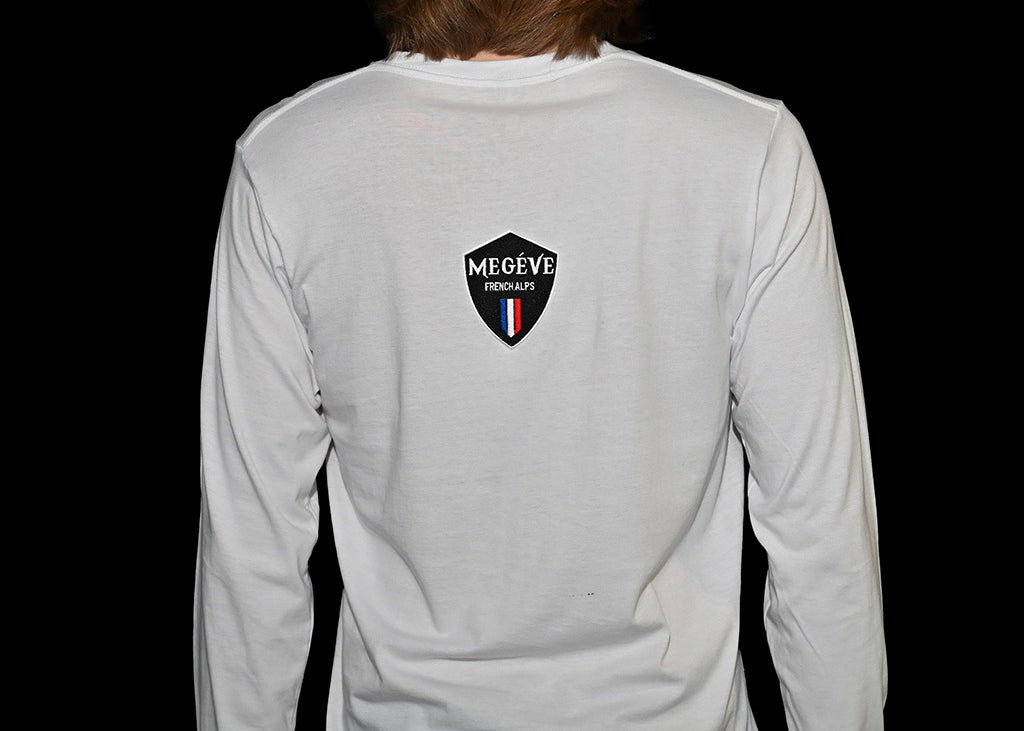 Megéve - White Long Sleeve T-Shirt