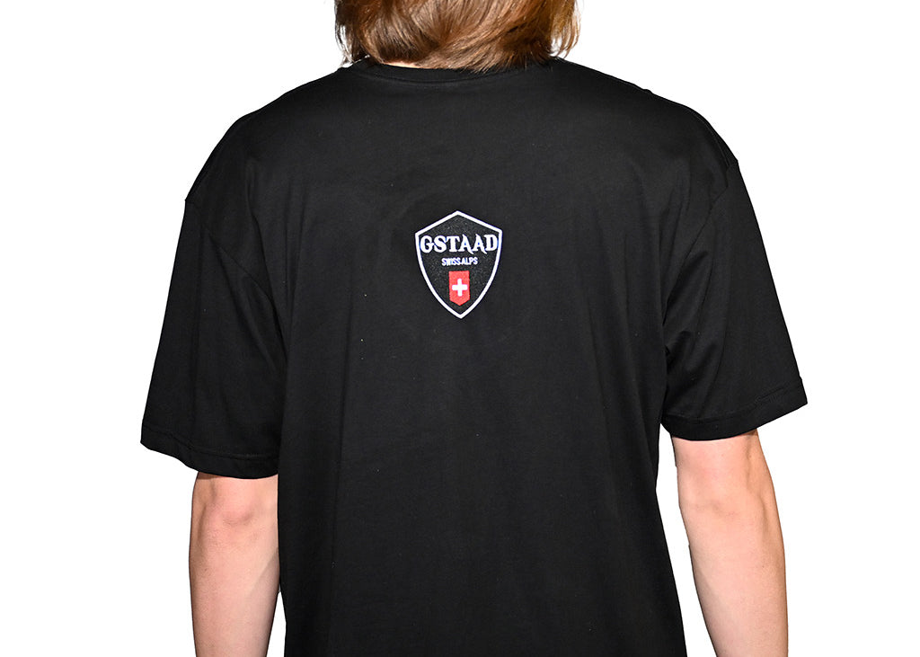 Gstaad - Black Short Sleeve T-Shirt