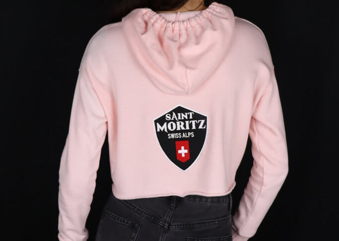 Saint Moritz - Pink Cropped Hoodie - women