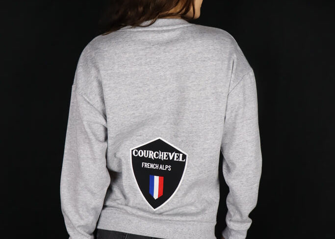 Courchevel - Grey Cropped Hoodie - Women