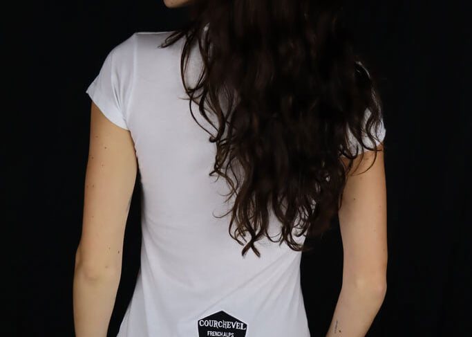 Courchevel - White Short Sleeve T-Shirt