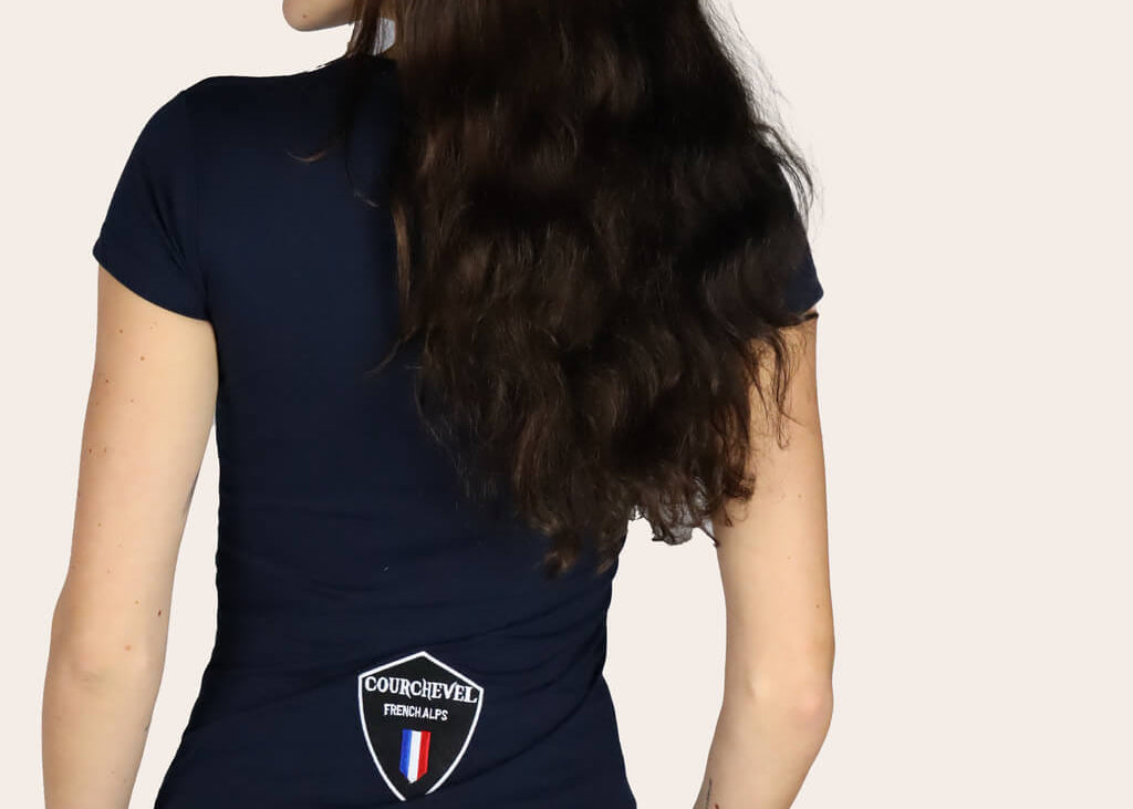 Courchevel - Black Short Sleeve T-Shirt - Women