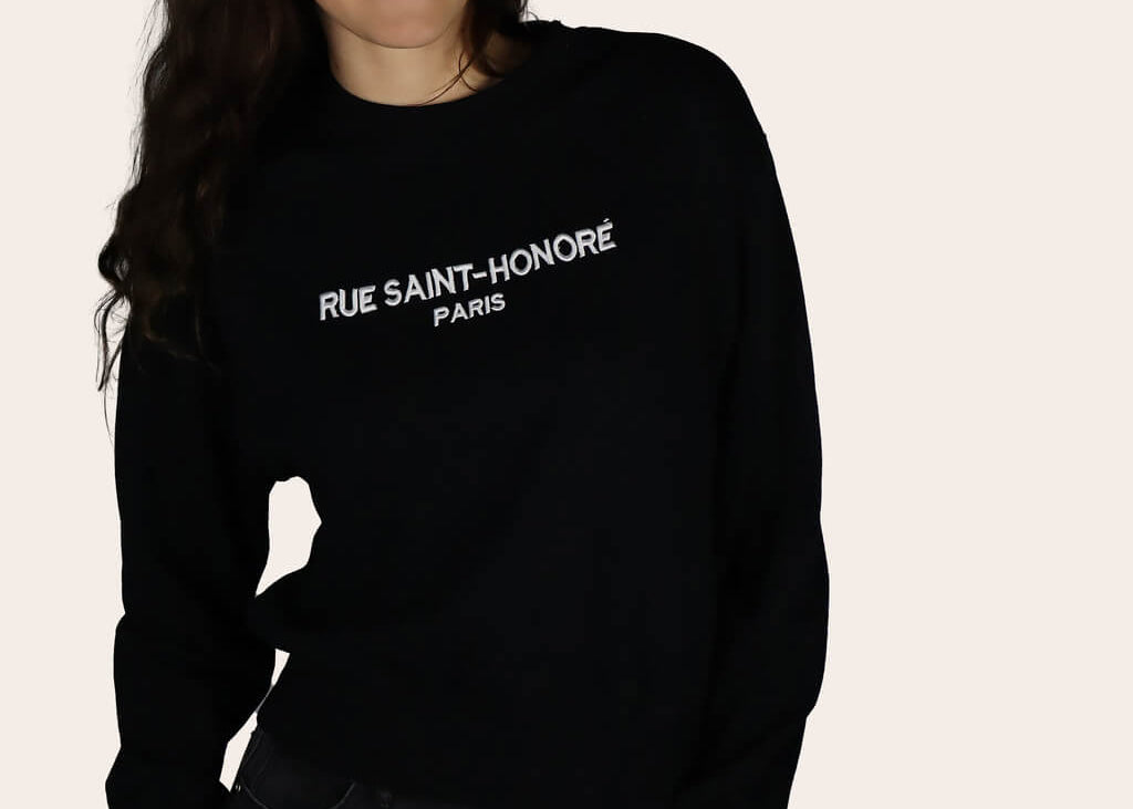 Rue Saint Honoré - Black Sweatshirt - Women