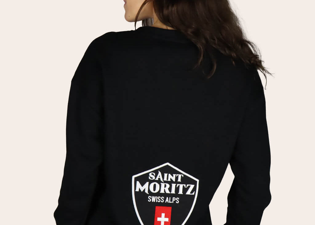 Saint Moritz - Black Sweatshirt